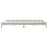 Cama Matrimonial | Cama Para Adultos | Estructura De Cama Madera Maciza De Pino Blanco 135x190 Cm Cfw470367