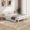 Cama Para Adultos | Estructura De Cama Madera Maciza De Pino Blanco 135x190 Cm Cfw180565