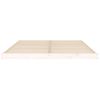 Cama Matrimonial | Cama Para Adultos | Estructura De Cama Madera Maciza De Pino Blanco 150x200 Cm Cfw428381