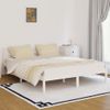 Cama Matrimonial | Cama Para Adultos | Estructura De Cama Madera Maciza De Pino Blanco 160x200 Cm Cfw592286