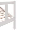 Cama Matrimonial | Cama Para Adultos | Estructura De Cama Madera Maciza De Pino Blanco 200x200 Cm Cfw197285