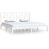 Cama Matrimonial | Cama Para Adultos | Estructura De Cama Madera Maciza De Pino Blanco 200x200 Cm Cfw529617