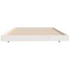 Cama Individual | Cama Para Adultos | Estructura De Cama Madera Maciza De Pino Blanco 90x200 Cm Cfw91406