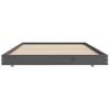 Cama Individual | Cama Para Adultos | Estructura De Cama Madera Maciza De Pino Gris 75x190 Cm Cfw319638