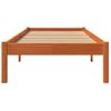 Cama Para Adulto | Cama Individual | Estructura De Cama Madera Maciza De Pino Marrón Cera 75x190 Cm Cfw325102