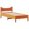 Cama Para Adulto | Cama Individual | Estructura De Cama Madera Maciza De Pino Marrón Cera 75x190 Cm Cfw490718