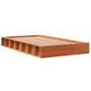 Cama Individual | Cama Para Adultos | Estructura De Cama Madera Maciza De Pino Marrón Cera 90x190 Cm Cfw858238