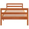 Cama Para Adultos | Estructura De Cama Madera Maciza De Pino Marrón Cera 90x200 Cm Cfw169955