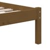 Cama Individual | Cama Para Adultos | Estructura De Cama Madera Maciza De Pino Marrón Miel 100x200 Cm Cfw233236