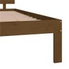 Cama Matrimonial | Cama Para Adultos | Estructura De Cama Madera Maciza De Pino Marrón Miel 140x200 Cm Cfw348986