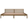 Cama Matrimonial | Cama Para Adultos | Estructura De Cama Madera Maciza De Pino Marrón Miel 200x200 Cm Cfw221538