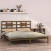 Cama Matrimonial | Cama Para Adultos | Estructura De Cama Madera Maciza De Pino Marrón Miel 200x200 Cm Cfw673538