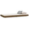 Cama Individual | Cama Para Adultos | Estructura De Cama Madera Maciza De Pino Marrón Miel 75x190 Cm Cfw894946