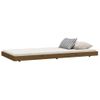 Cama Individual | Cama Para Adultos | Estructura De Cama Madera Maciza De Pino Marrón Miel 75x190 Cm Cfw894946