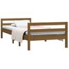 Cama Individual | Cama Para Adultos | Estructura De Cama Madera Maciza De Pino Marrón Miel 80x200 Cm Cfw723787