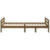 Cama Individual | Cama Para Adultos | Estructura De Cama Madera Maciza De Pino Marrón Miel 80x200 Cm Cfw723787