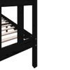 Cama Matrimonial | Cama Para Adultos | Estructura De Cama Madera Maciza De Pino Negro 150x200 Cm Cfw843859