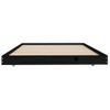 Cama Individual | Cama Para Adultos | Estructura De Cama Madera Maciza De Pino Negro 100x200 Cm Cfw235428