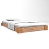 Cama Matrimonial | Cama Para Adultos | Estructura De Cama Madera Maciza De Roble 120x200 Cm Cfw479209