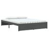 Cama Matrimonial | Cama Para Adultos | Estructura De Cama Madera Maciza Gris Tamaño King 150x200 Cm Cfw749415