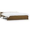 Cama Matrimonial | Cama Para Adultos | Estructura De Cama King Madera Maciza Marrón Miel 150x200 Cm Cfw898151