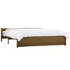 Cama Matrimonial | Cama Para Adultos | Estructura De Cama King Madera Maciza Marrón Miel 150x200 Cm Cfw898151