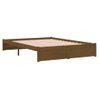 Cama Matrimonial | Cama Para Adultos | Estructura Cama King Size Madera Maciza Marrón Miel 150x200 Cm Cfw787150