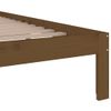 Cama Matrimonial | Cama Para Adultos | Estructura De Cama King Madera Maciza Marrón Miel 150x200 Cm Cfw411447