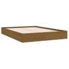 Cama Matrimonial | Cama Para Adultos | Estructura De Cama Madera Maciza Marrón Miel 120x200 Cm Cfw518804