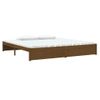 Cama Matrimonial | Cama Para Adultos | Estructura De Cama Madera Maciza Marrón Miel 200x200 Cm Cfw506663