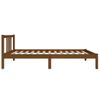 Cama Individual | Cama Para Adultos | Estructura De Cama Madera Maciza Marrón Miel 75x190 Cm Cfw628230