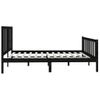 Cama Matrimonial | Cama Para Adultos | Estructura De Cama De Madera Maciza Negra Super King 180x200 Cm Cfw731628