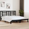 Cama Matrimonial | Cama Para Adultos | Estructura De Cama Madera Maciza Super King Negro 180x200 Cm Cfw835455