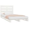 Cama Individual | Cama Para Adultos | Estructura De Cama Madera Maciza Pino Blanco 75x190 Cm Cfw949845