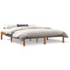 Cama Matrimonial | Cama Para Adultos | Estructura De Cama Madera Maciza Pino Marrón Cera 160x200 Cm Cfw299026