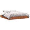 Cama Matrimonial | Cama Para Adultos | Estructura De Cama Madera Maciza Pino Marrón Cera 180x200 Cm Cfw610308