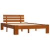 Cama Matrimonial | Cama Para Adultos | Estructura De Cama Madera Maciza Pino Marrón Miel 120x200 Cm Cfw612349