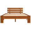 Cama Matrimonial | Cama Para Adultos | Estructura De Cama Madera Maciza Pino Marrón Miel 120x200 Cm Cfw612349