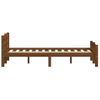 Cama Matrimonial | Cama Para Adultos | Estructura De Cama Madera Maciza Pino Marrón Miel 120x200 Cm Cfw449133