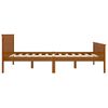 Cama Matrimonial | Cama Para Adultos | Estructura De Cama Madera Maciza Pino Marrón Miel 140x200 Cm Cfw966220