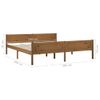 Cama Matrimonial | Cama Para Adultos | Estructura De Cama Madera Maciza Pino Marrón Miel 180x200 Cm Cfw322627