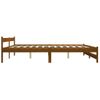 Cama Matrimonial | Cama Para Adultos | Estructura De Cama Madera Maciza Pino Marrón Miel 180x200 Cm Cfw229919