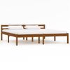 Cama Matrimonial | Cama Para Adultos | Estructura De Cama Madera Maciza Pino Marrón Miel 180x200 Cm Cfw382196