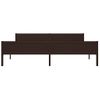 Cama Matrimonial | Cama Para Adultos | Estructura De Cama Madera Maciza Pino Marrón Oscuro 200x200 Cm Cfw525955