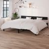 Cama Matrimonial | Cama Para Adultos | Estructura De Cama Madera Maciza De Pino Negro 180x200 Cm Cfw205909