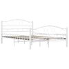 Cama Matrimonial | Cama Para Adultos | Estructura De Cama Metal Blanco 120x200 Cm Cfw742974