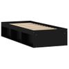 Cama Individual | Cama Para Adultos | Estructura De Cama Negra 75x190 Cm Cfw430898