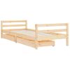 Cama Individual | Cama Infantil | Estructura De Cama Para Niños Con Cajones Madera Pino 80x200 Cm Cfw112741