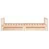 Cama Individual | Cama Infantil | Estructura De Cama Para Niños Con Cajones Madera Pino 80x200 Cm Cfw616006