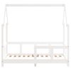 Cama Individual | Cama Infantil | Estructura De Cama Para Niños Madera De Pino Blanco 70x140 Cm Cfw61794